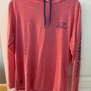 Vineyard Vines Men's Salmon Hoodie Shirt